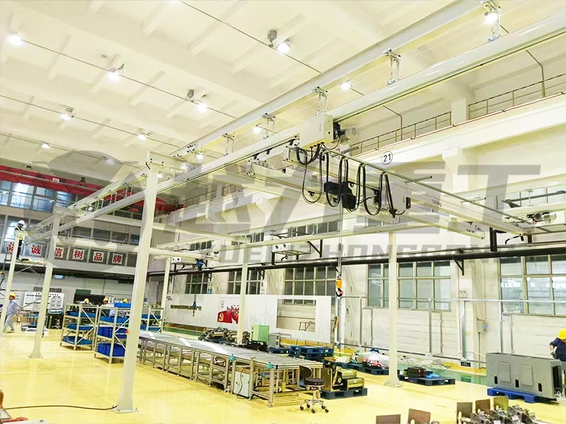 KBK柔性起重機在河南平頂山國家電網電力設備生產線的應用